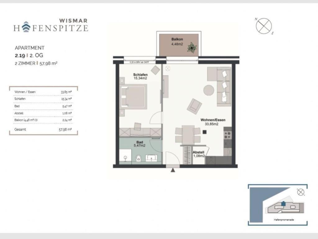 Ferienwohnung Hafenspitze App. 19 Wißmar Exterior foto